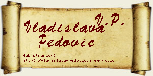 Vladislava Pedović vizit kartica